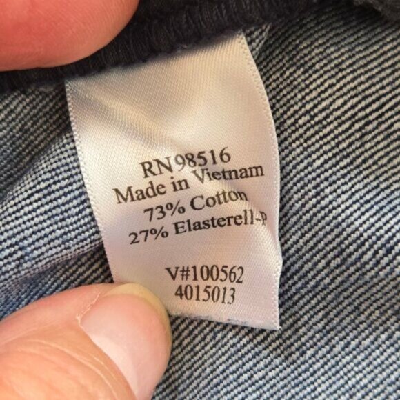 Coldwater Creek Size 12 Womens Dark Blue Denim Trouser Cut Jeans - Picture 5 of 5